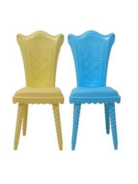2 Mattel Barbie Replacement Chairs For Dreamtopia Sweetville Castle  D14